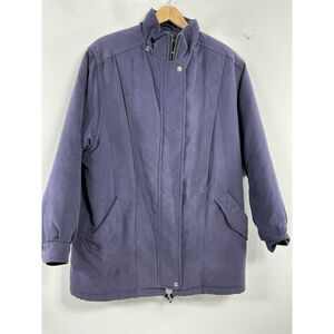 Womans Bromley Sport Thermolite Knee Length Winter Coat Small Purple Lined